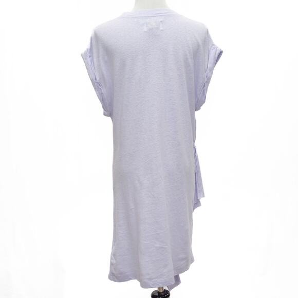 Current/Elliott Lavender Pacific Avenue Linen Blend T-Shirt Dress Size Large - Picture 3 of 12